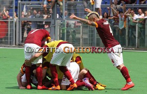 Roma-Genoa esultanza