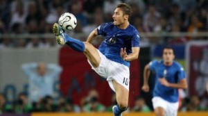 Francesco Totti in azzurro