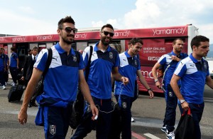 Astori con gli azzurri