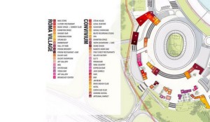 La piantina dello stadio della Roma