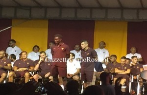 Yanga Mbiwa e Iturbe alla presentazione