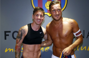Messi e Totti su Instagram
