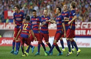 La vittoria del Barcellona contro l'Atletico Madrid 