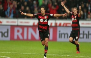 Il Leverkusen batte il Magonza con il primo gol del "Chicharito"