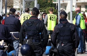 Polizia allo stadio