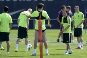 Barcellona in allenamento