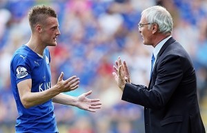 Jamie Vardy e Claudio Ranieri