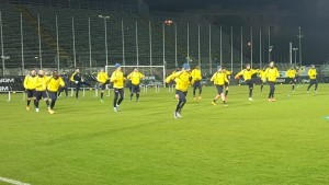 L'allenamento del Frosinone