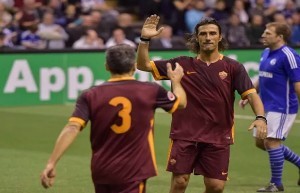 Marco Delvecchio e Max Tonetto (foto asroma.com)