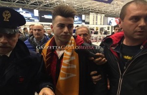 L'arrivo di El Shaarawy a Fiumicino