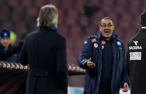 Il litigio tra Mancini e Sarri