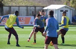 Allenamento Trigoria (foto asroma.com)