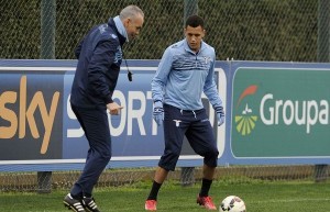 Pioli allenamento Lazio