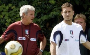 Marcello Lippi e Totti