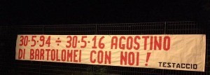 Striscione per Di Bartolomei