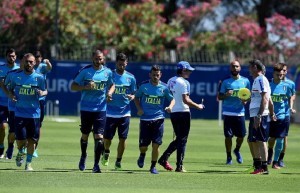 Florenzi e De Rossi in allenamento