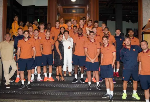 La Roma da 'Nebo' (foto asroma.com)