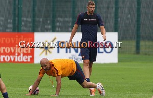 Ritiro Pinzolo Dzeko Spalletti