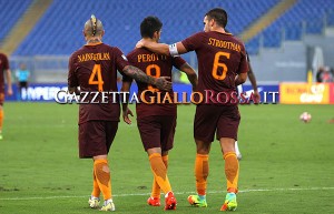 Perotti Nainggolan Strootman Roma Udinese