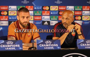 Spalletti De Rossi conferenza stampa Porto Roma