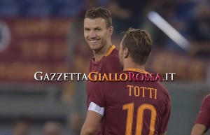 Dzeko e Totti