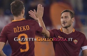 Dzeko e Totti