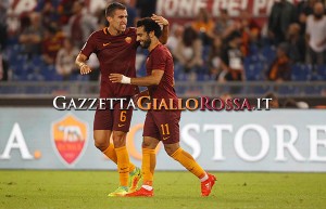 Strootman e Salah