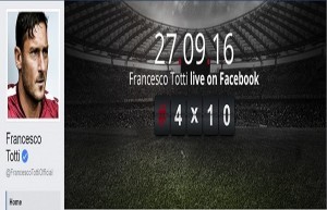 Francesco Totti su Fb