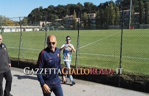 Spalletti al campo Testaccio