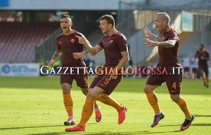 NAPOLI-ROMA Dzeko esulta