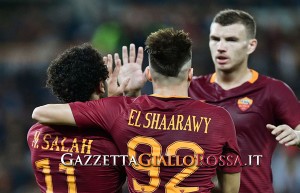 ROMA-PALERMO El Shaarawy Salah Dzeko