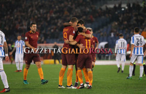 Esultanza Roma