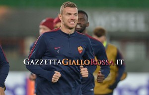 Dzeko in allenamento