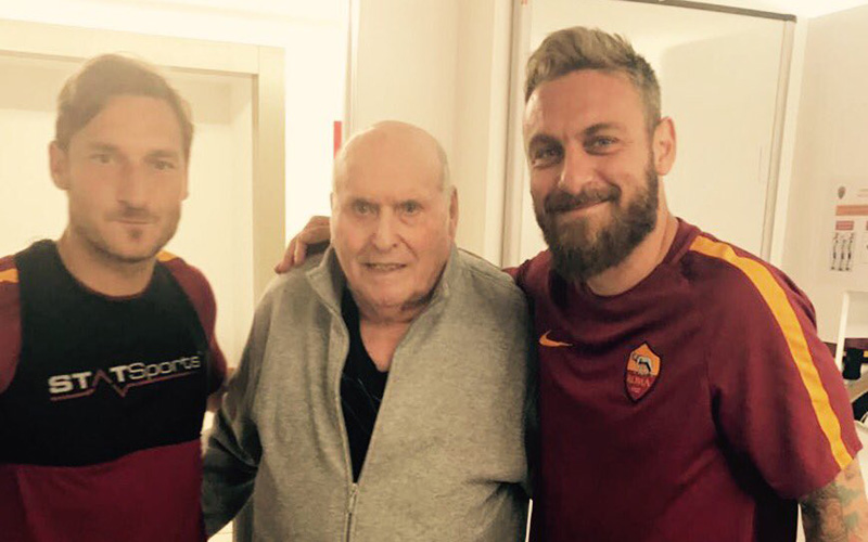 Giorgio Rossi con Totti e De Rossi