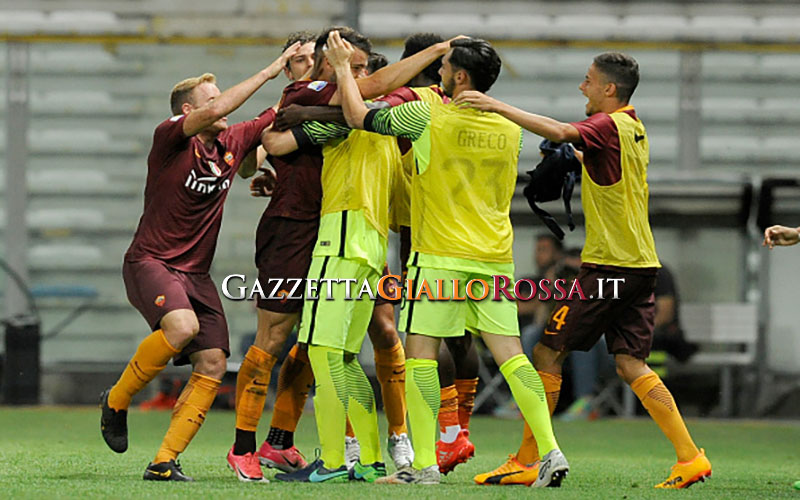 Primavera Roma-Lazio esultanza