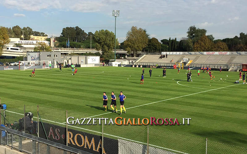 Youth League Roma-Chelsea riscaldamento