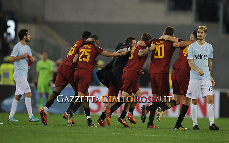 Roma-Lazio esultanza