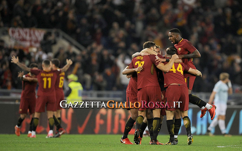 Roma-Lazio esultanza