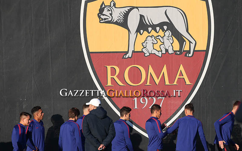 Trigoria Roma in allenamento