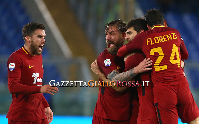 Roma-Cagliari esultanza