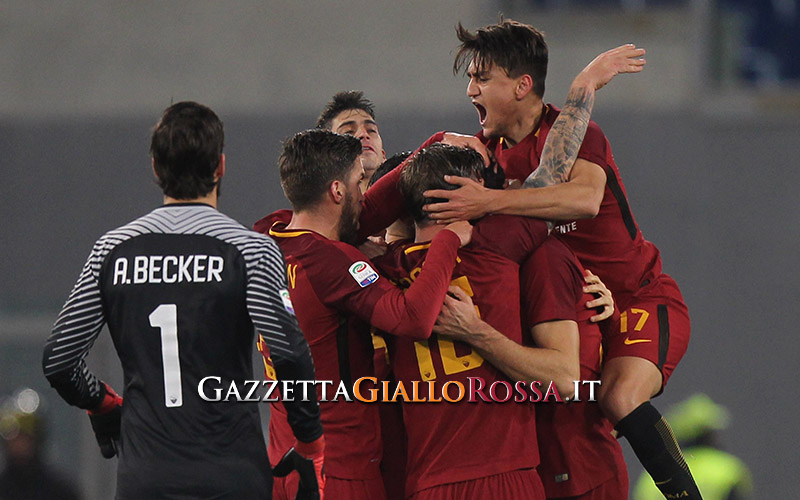 Roma-Cagliari esultanza