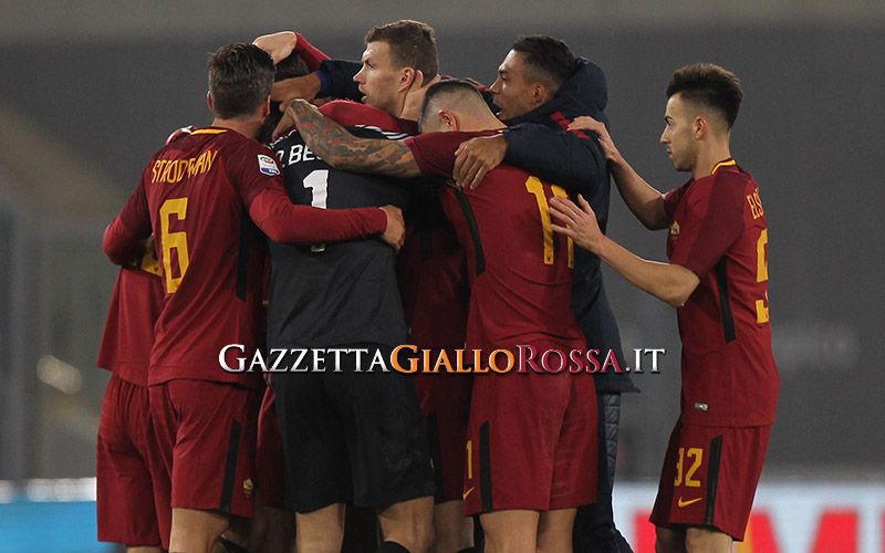 Roma-Cagliari esultanza