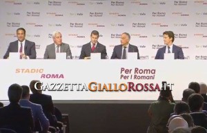 Conferenza stampa presentazione Stadio della Roma