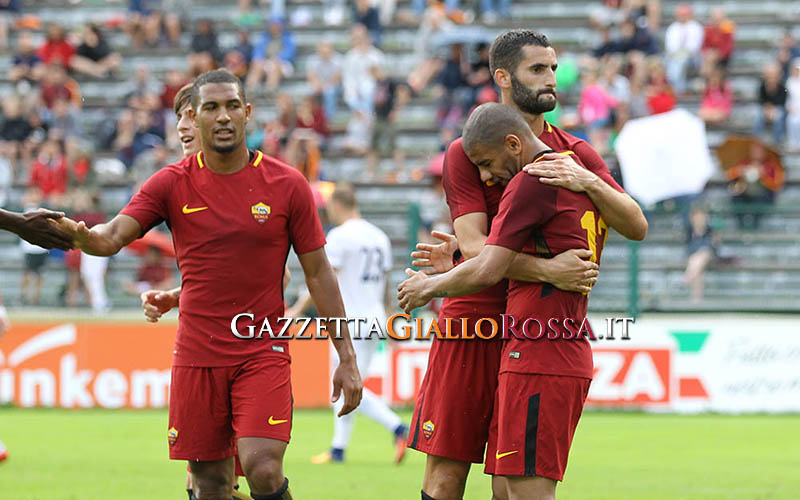 Roma-Slovacko esultanza gol Sadiq